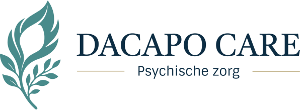 Logo van Dacapo Care psyhische zorg met blaadjes
