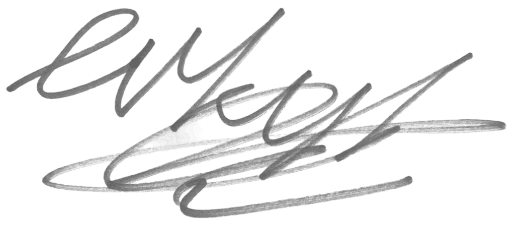 Onleesbare handtekening met grijze inkt